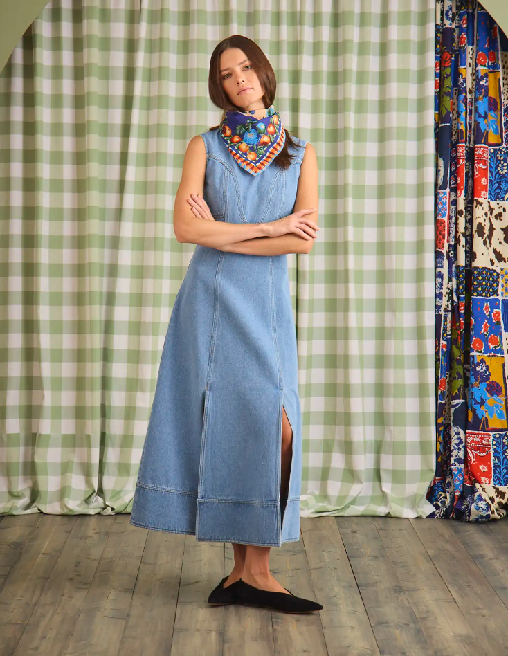 Hunter Bell Sedona Dress in Vintage Denim (2)