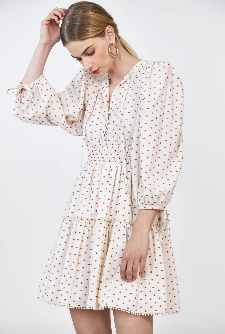 Hunter Bell Ellison Dress in Red Dot